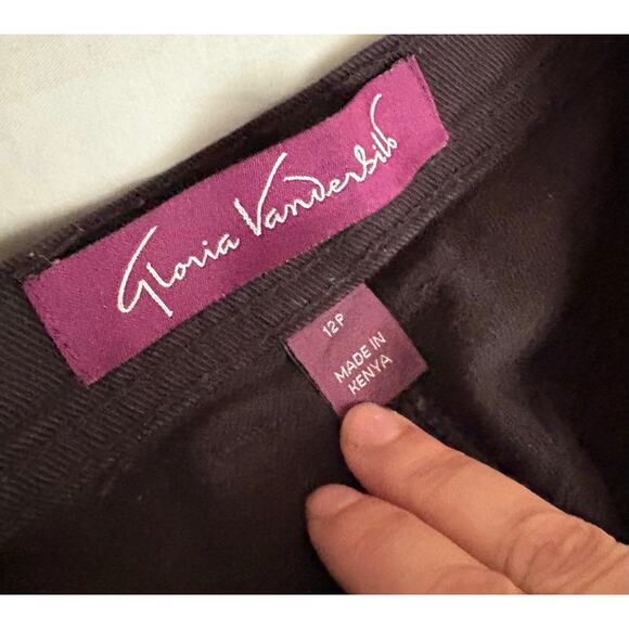 Gloria Vanderbilt Petite 12P Black Capri Jeans Stretch Cotton Spandex Mid Rise - Picture 4 of 5